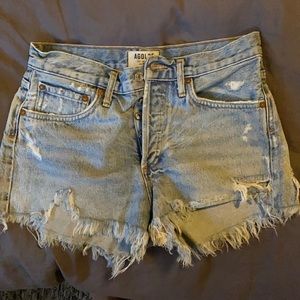 AGOLDE Parker cut off denim shorts